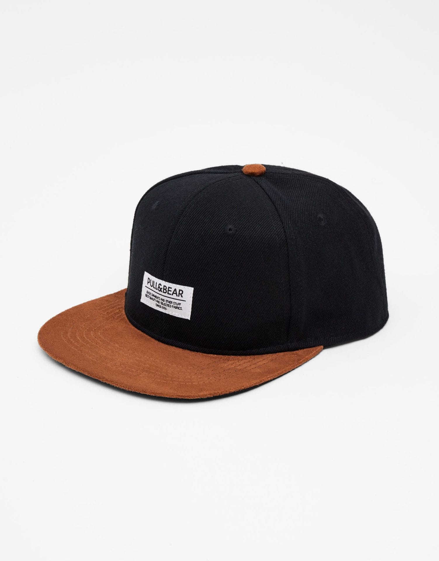 Faux Suede Peak Cap