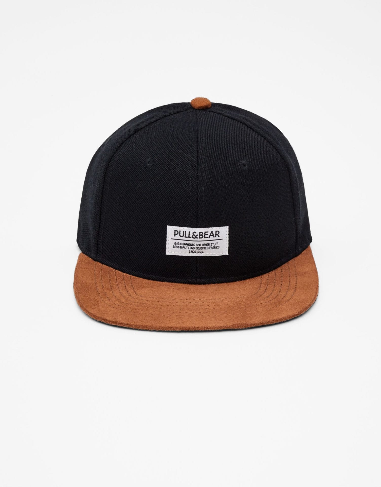 Faux Suede Peak Cap - Gambar 4