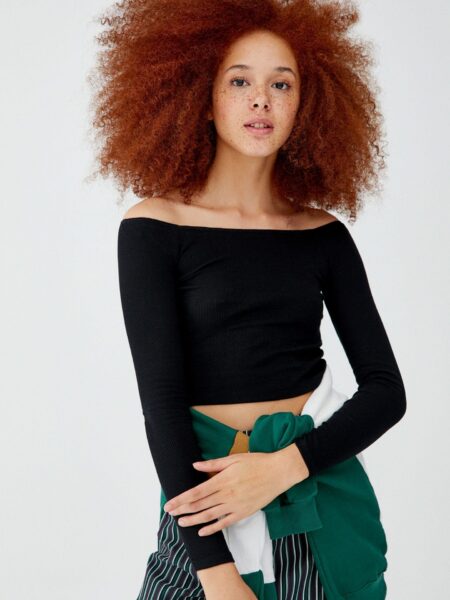 Basic Off-The-Shoulder T-shirt