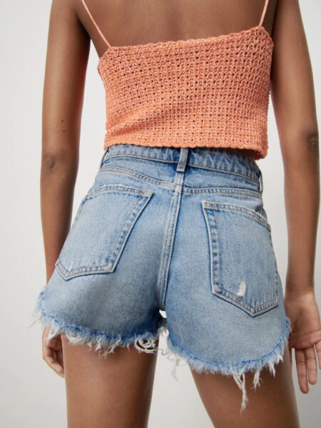 High Waisted Five Pocket Shorts